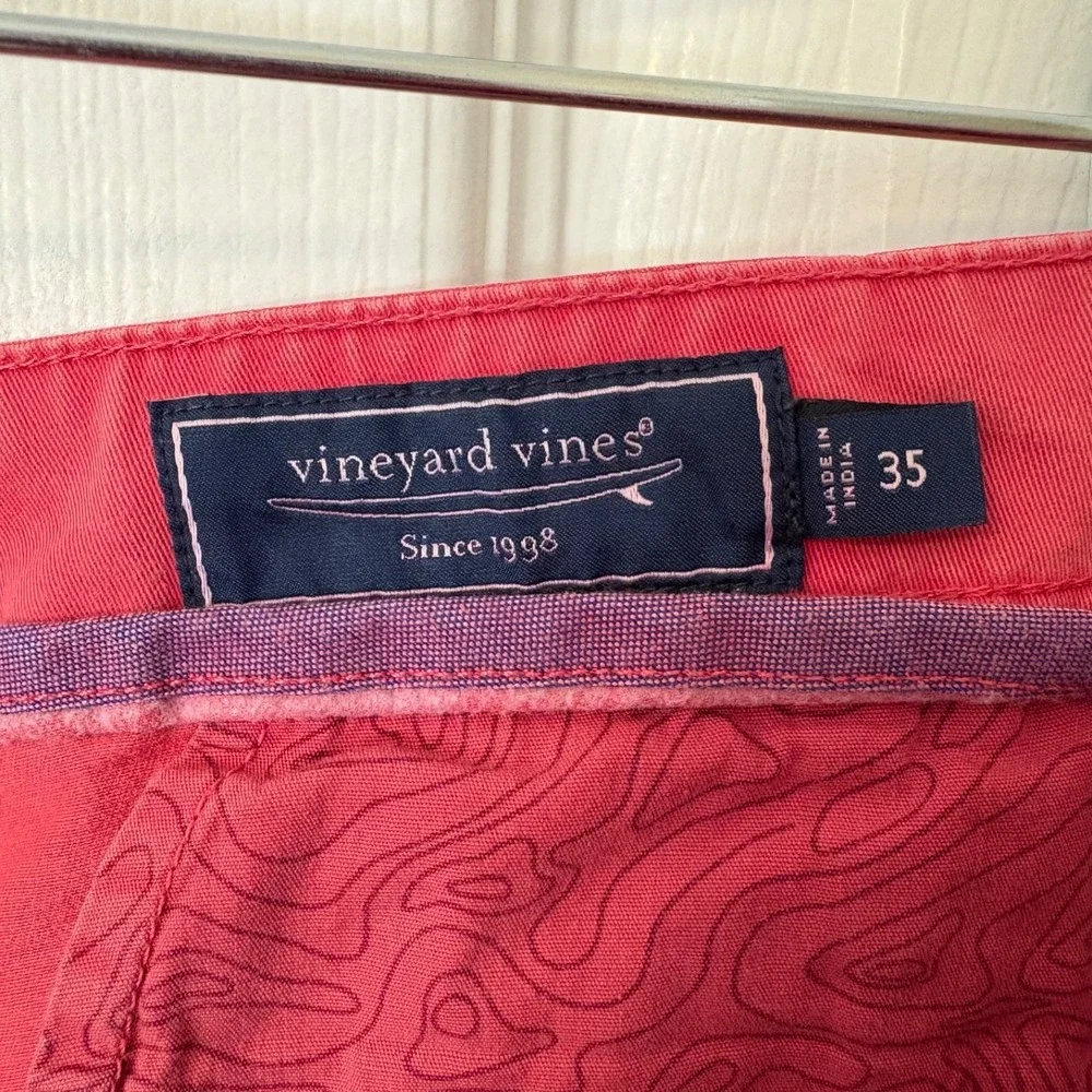 Vineyard Vines Shorts Men's 35 Pink Preppy Resortwear Golf Nantucket Frat Boy